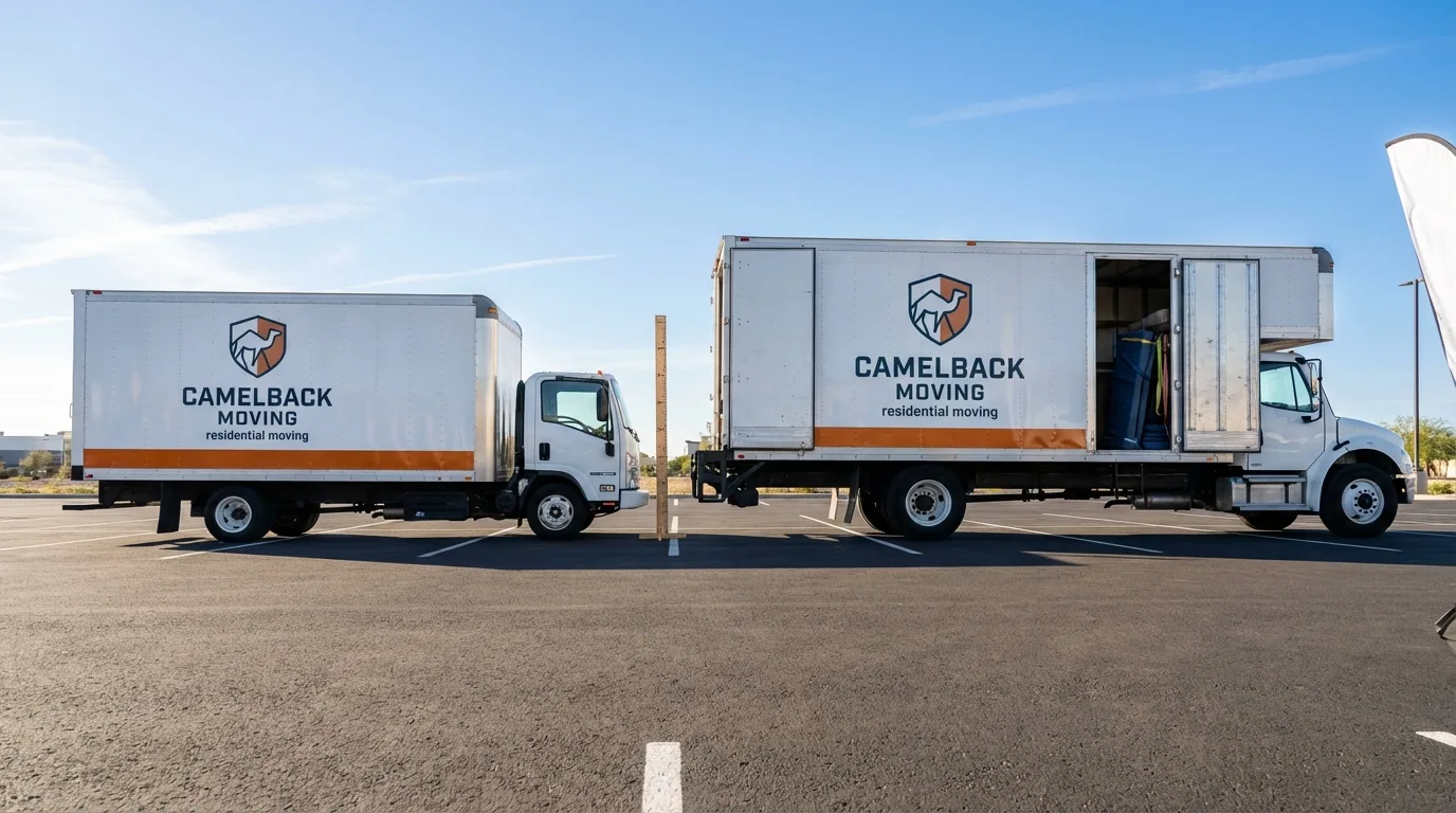 Moving truck size capacity guide in Horse Shoe